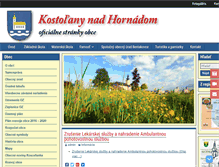 Tablet Screenshot of kostolany.sk